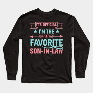 My Son In Law Is My Favorite Child Funny Family Humor Groovy Long Sleeve T-Shirt